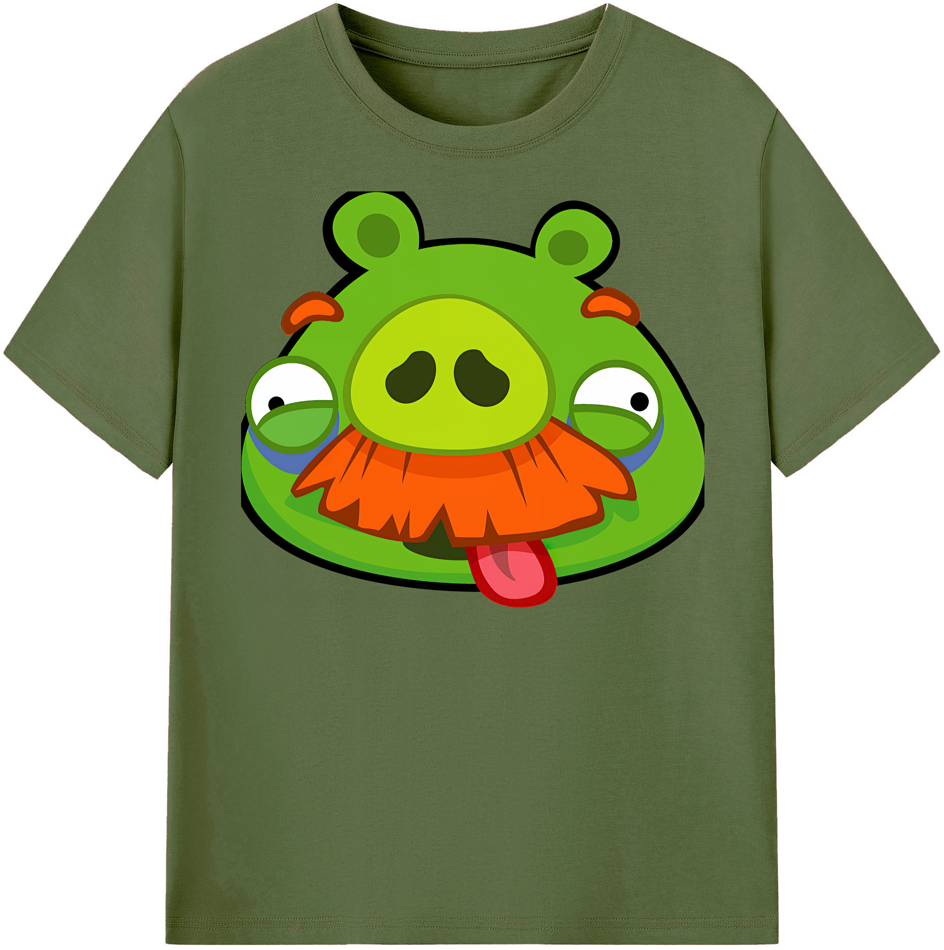 （画像用） Angry Birds アングリーバード 綿100％半袖Tシャツ（フロントプリント）